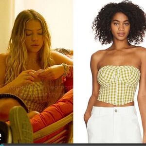 FREE PEOPLE Leilani Gingham
Tube Top